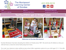 Tablet Screenshot of montessoriofdundee.com